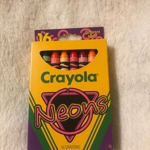 Vintage 1993  Crayola NEON crayons never used